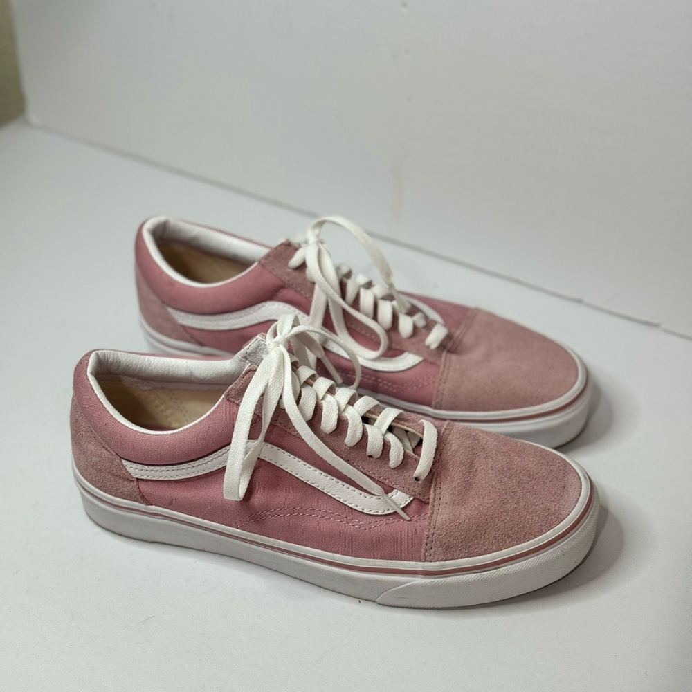 Vans Men’s Women's Pink Low Top Sneakers Skateboarding Trainers Shoes